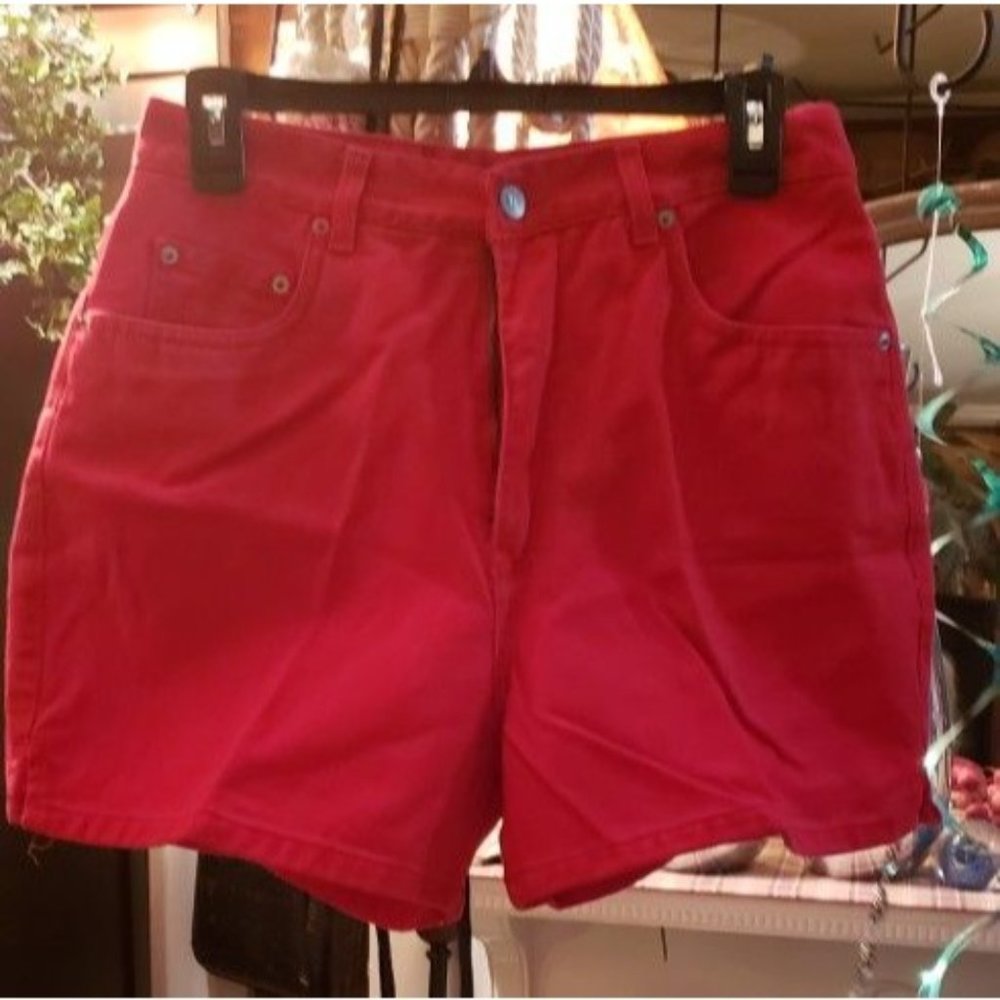 Ladies General Red Jean Shorts Size 10